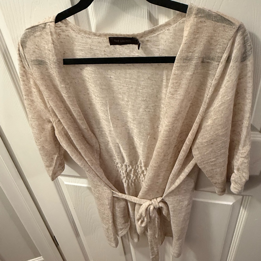 The Limited Cream Knit Sweater
